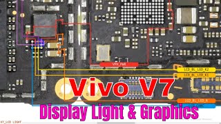 Vivo V7 Display Light amp graphics problem solution  Vivo V7 LCD Light graphics Diagram Ways [upl. by Skippie917]