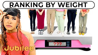 Blindfolded Women Guess Each Others Weight [upl. by Neyuq]