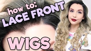 HOW TO LACE FRONT WIGS  Alexas Wig Series 6 [upl. by Monagan]