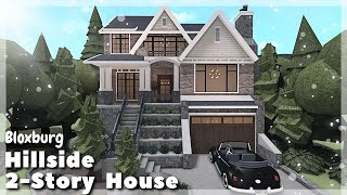 BLOXBURG Hillside 2 Story House Speedbuild  Roblox House Build [upl. by Fidel251]