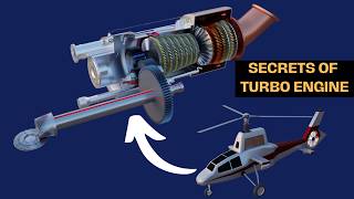 Amazing Helicopter’s Engine  Turboshaft Engine  3D Animation [upl. by Airetnahs]