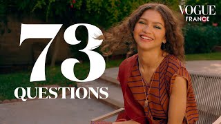 Zendaya Challengers Dune répond à 73 questions  Vogue France [upl. by Suoivatram306]