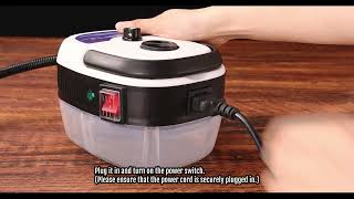 How To Use Moongiantgo Pressurized Steam Cleaner [upl. by Sehcaep]