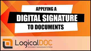 Applying a digital signature to documents [upl. by Gora]