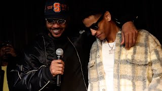 Carmelo Anthony gets emotional as son Kiyan commits to Syracuse basketball [upl. by Balkin]