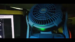 review of the kobalt 24v fan with mystic spray performance for van life cooling units so cool [upl. by Elburt499]