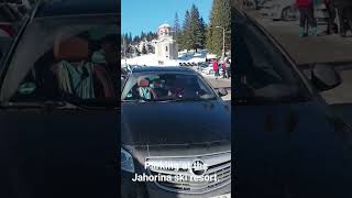 Parking at the Jahorina ski resortski resort  BosniaandHerzegovina sunday ski Jahorina [upl. by Rodney]