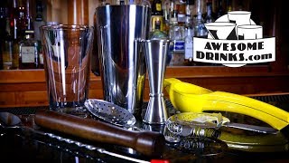 Essential Bar Tools For Beginner Cocktail Enthusiasts  Lesson 01 [upl. by Ydnab50]