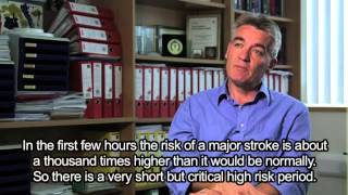 Professor Peter Rothwell talks ministroke with subtitles [upl. by Ellecrag]