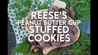 Reeses Peanut Butter Cup Stuffed Cookies [upl. by Strepphon858]