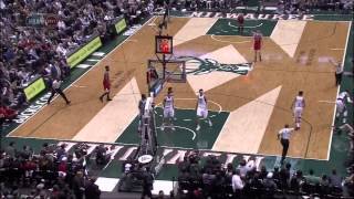 Bucks Giannis Antetokounmpo ejected flagrant foul 2 on Bulls Mike Dunleavy Jr [upl. by Sweatt]