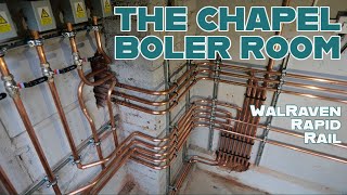 Chapel Boiler Room  Twin Unvented cylinders  Walraven rapid rail [upl. by Ssac]