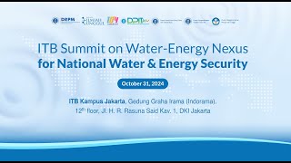 Summit on WaterEnergy Nexus for National Water amp Energy Security [upl. by Ebby274]