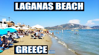 Where Is The Best Party Beach In Zakynthos Greece Laganas Beach [upl. by Nilpik]