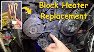 Cooling System Repair amp Upgrade Part 4 Block Heater Replacement  2001 Monaco Windsor wCummins ISC [upl. by Endora880]