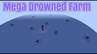 Mega Drowned Farm 3000 drownedh  Minecraft [upl. by Nolava]