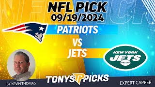 New England Patriots vs New York Jets 91924 Week 3 FREE NFL Picks and Predictions by Kevin Thomas [upl. by Zaraf]