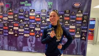 Heiðarsdóttir after winning the league in Norway [upl. by Norrat]