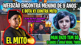 EL MITO VS PAIN ENZO REVELAÇÃO DE 9 ANOS QUE É CONSIDERADO O NOVO TWO9  X1 DO WEEDZÃO [upl. by Waddle]