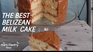 Belizean Milk Cake  Boiled Milk Frosting  Caramel Cake [upl. by Mehala122]