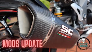 Triumph speed triple RS  exhaust and quick shifter update [upl. by Anitsim]