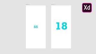 How to AutoAnimate Numbers in Adobe XD [upl. by Silletram164]