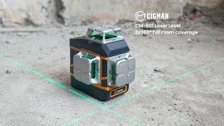 Master Your Space Remote Control Features of the CIGMAN CM801 Laser Level [upl. by Annawoj]