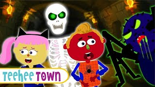 Spooky Haunted Tunnel Adventure Halloween Song  Spooky Scary Skeleton Songs By Teehee Town [upl. by Ahcsap]