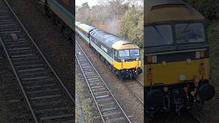 Class 47 47712 quotLady Diana Spencerquot DBSO 9707 on quotThe East Anglian PushPullquot Tour train railway [upl. by Ostraw]