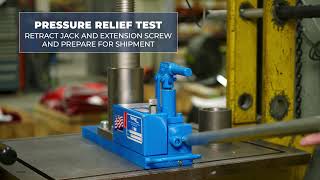 Tronair Axle Jack Pressure Relief Test [upl. by Naamana]