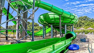 Space Boat WaterSlide at Aquacolors Aquapark [upl. by Enaillil]