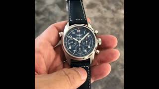 LONGINES SPIRIT 42MM BLUE DIAL AUTOMATIC CHRONOGRAPH LEATHER STRAP WATCH [upl. by Wain582]