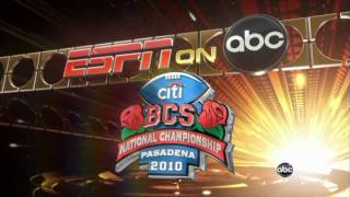 2010 BCS National Championship Game Preview Show Intro [upl. by Enilecram]