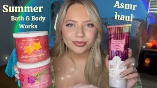 Asmr Summer Bath amp Body Works Haul 🌞 Candle Tapping Scratching Whispers [upl. by Wilt730]