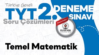 Kasım 2024  YKS 2 Deneme Sınavı TYT MATEMATİK Çözüm Videoları [upl. by Delora]