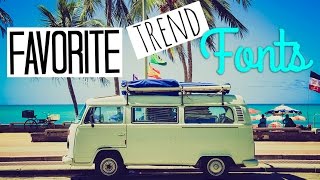 10 Favorite Trend Fonts Popular Youtubers Use  Editapple Editing Hacks For Youtubers [upl. by Trescha]