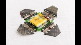 4 gram origami robot Robogami that crawls and jumps [upl. by Etnemelc315]