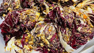 Radicchio al forno con noci panatura croccante e scorza d’arancia ￼ [upl. by Nylear398]