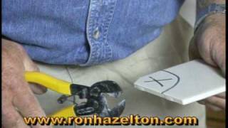 How to Make a Curved Cut in Ceramic Tile [upl. by Anatnom]