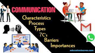 Communication Characteristics Process Types 7Cs barriers to communications amp Importance [upl. by Naul267]