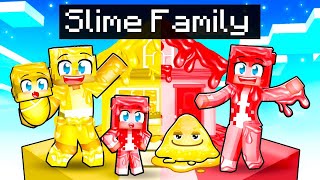 Having a SLIME FAMILY in Minecraft [upl. by Armington]