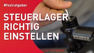 Lagerspiel am AheadSteuersatz richtig einstellen [upl. by Ainigriv]