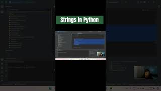 Python String Basics  Learn String Implementation under 60 Seconds🚀 [upl. by Mercorr]