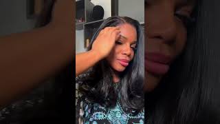 Doubleleafwig natural black pre plucked hd 360 lace frontal wig body wave glueless bleached knots [upl. by Yeclehc]