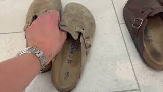 Birkenstock Boston Suede Taupe I Fast becoming my favourite shoes [upl. by Undry271]