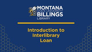 Introduction to Interlibrary Loan [upl. by Sido]