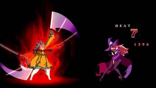 BlazBlue Central Fiction Jubei vs Nine Hell Mode [upl. by Ansel916]