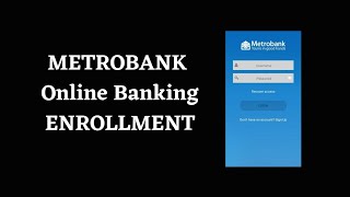 Paano mag register ng ONLINE BANKING sa Metrobank  How to register to metrobank online banking [upl. by Elesig233]