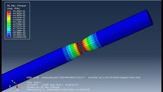 dynamic explicit  ductile damage using abaqus [upl. by Welton930]