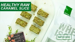 Healthy Raw Caramel Slice [upl. by Llenrahc]